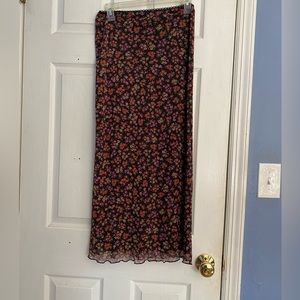 TopShop Floral Mesh Skirt